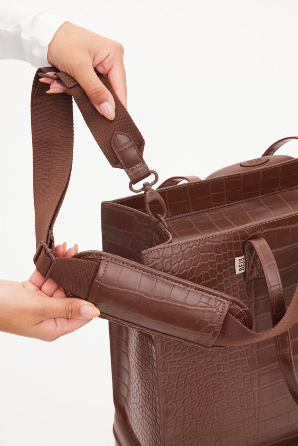 Resale The Large Work Tote in Maple Croc - Image 7