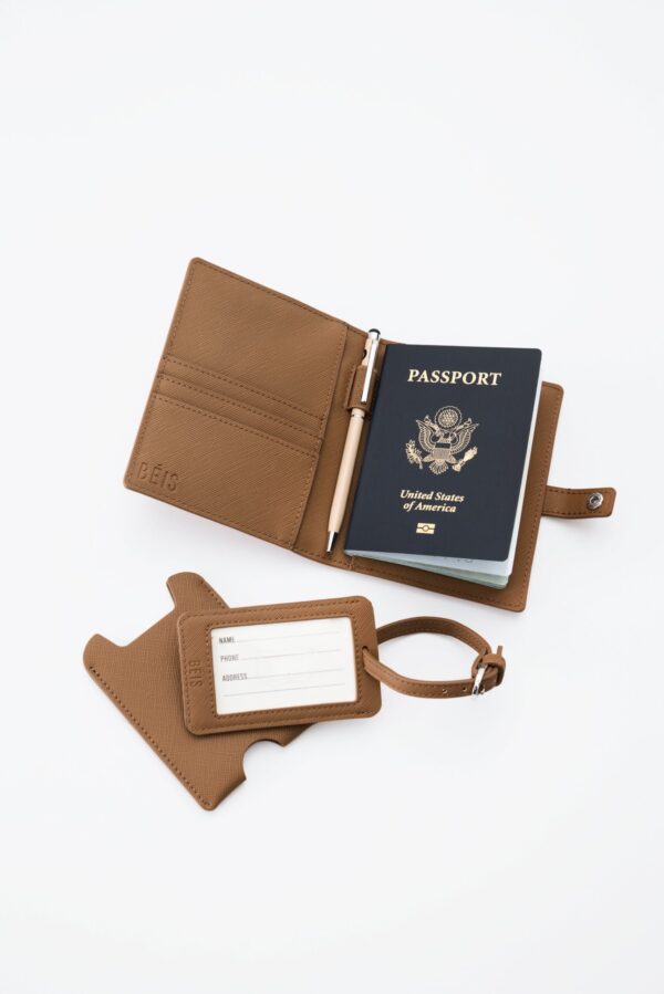 Resale The Passport & Luggage Tag Set in Camel - Image 4