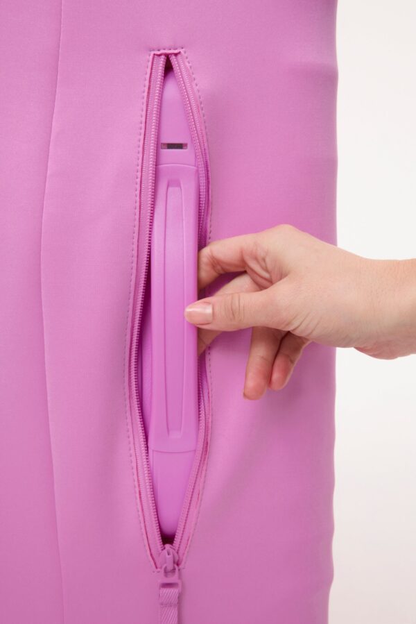 The Large Check-In Luggage Cover in Berry - Image 4