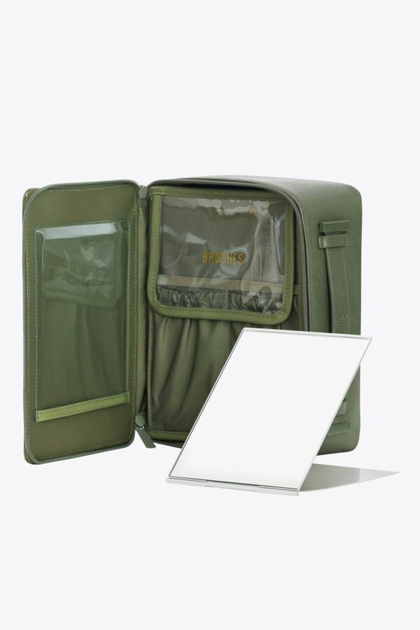 The Cosmetic Case in Olive - Image 2