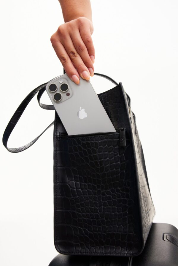 Resale The Work Tote in Black Croc - Image 8