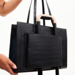 Resale The Work Tote in Black Croc