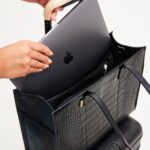 Resale The Work Tote in Black Croc
