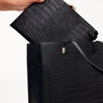 Resale The Work Tote in Black Croc