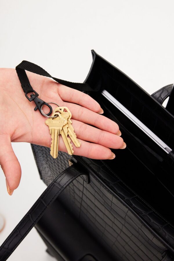 Resale The Work Tote in Black Croc - Image 7
