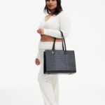 Resale The Work Tote in Black Croc