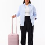 Resale The Small Carry-On Roller in Atlas Pink