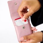 The ID Wristlet in Atlas Pink