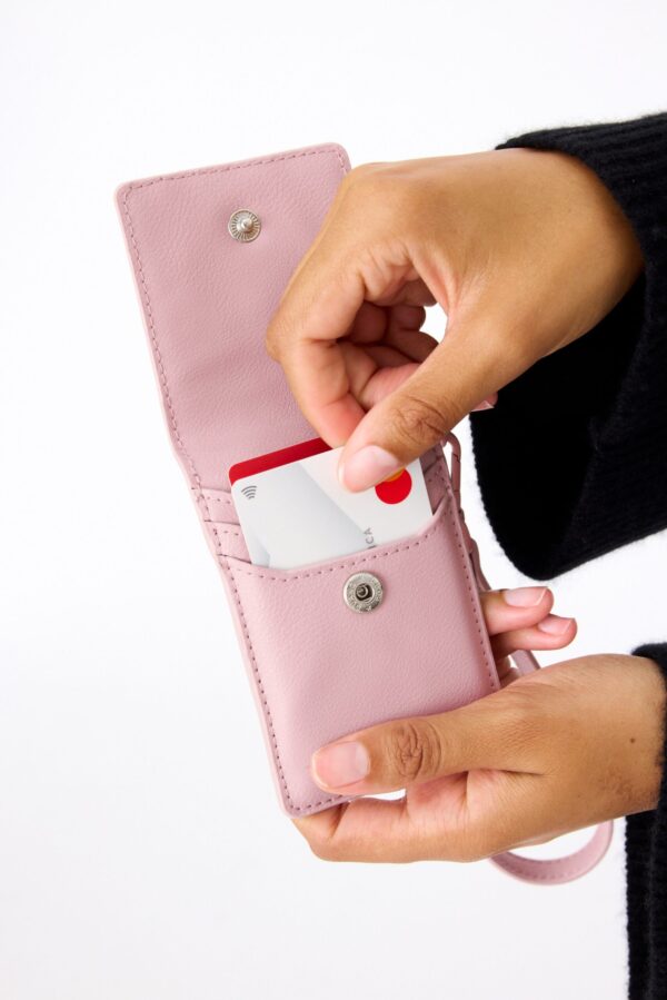 The ID Wristlet in Atlas Pink - Image 5