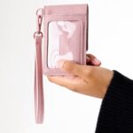The ID Wristlet in Atlas Pink