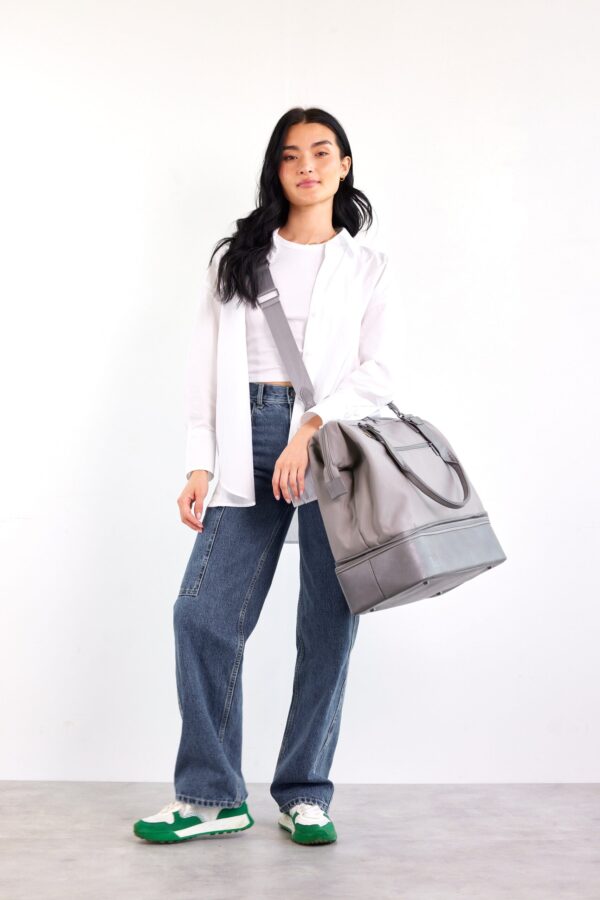 The Convertible Mini Weekender in Grey - Image 6