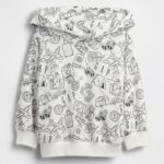GAP X BÉIS Doodle Hoodie in Optic White
