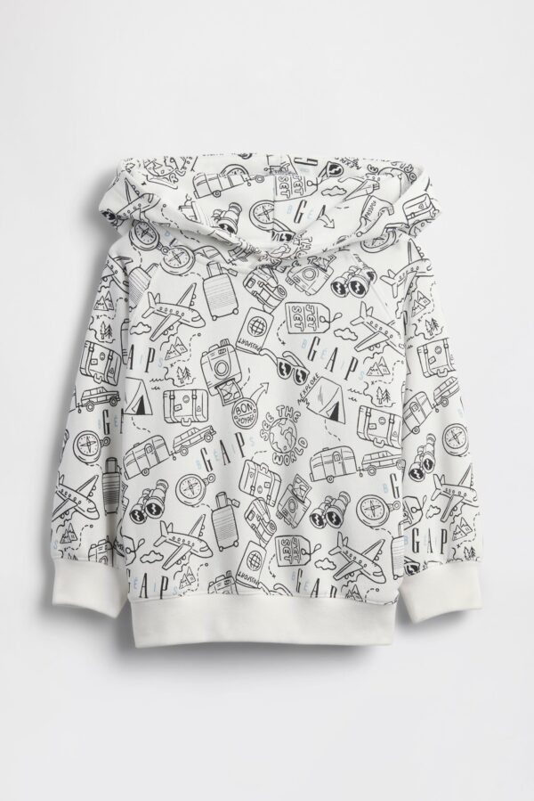 GAP X BÉIS Doodle Hoodie in Optic White