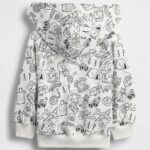 GAP X BÉIS Doodle Hoodie in Optic White